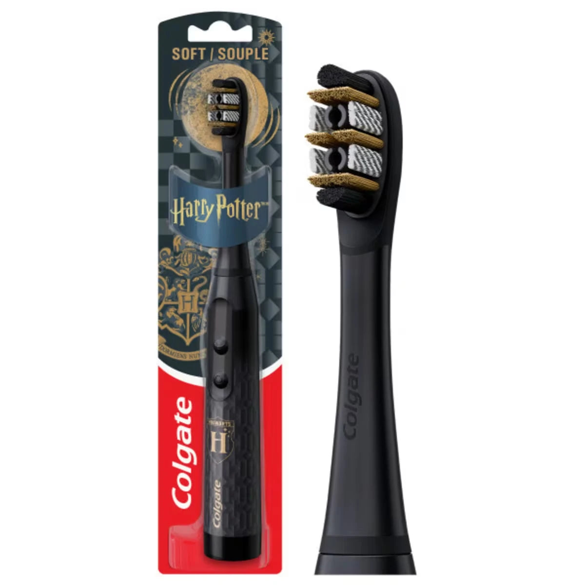 Brosse à dents à pile à puissance sonique Harry Potter pour adultes, Souple