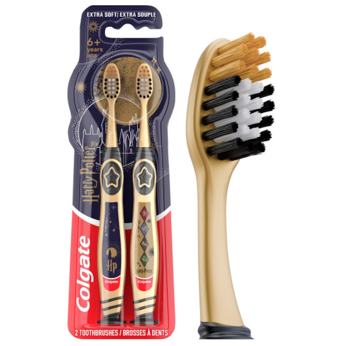 Lot de brosses à dents manuelles pour enfants Harry Potter, Extra souples