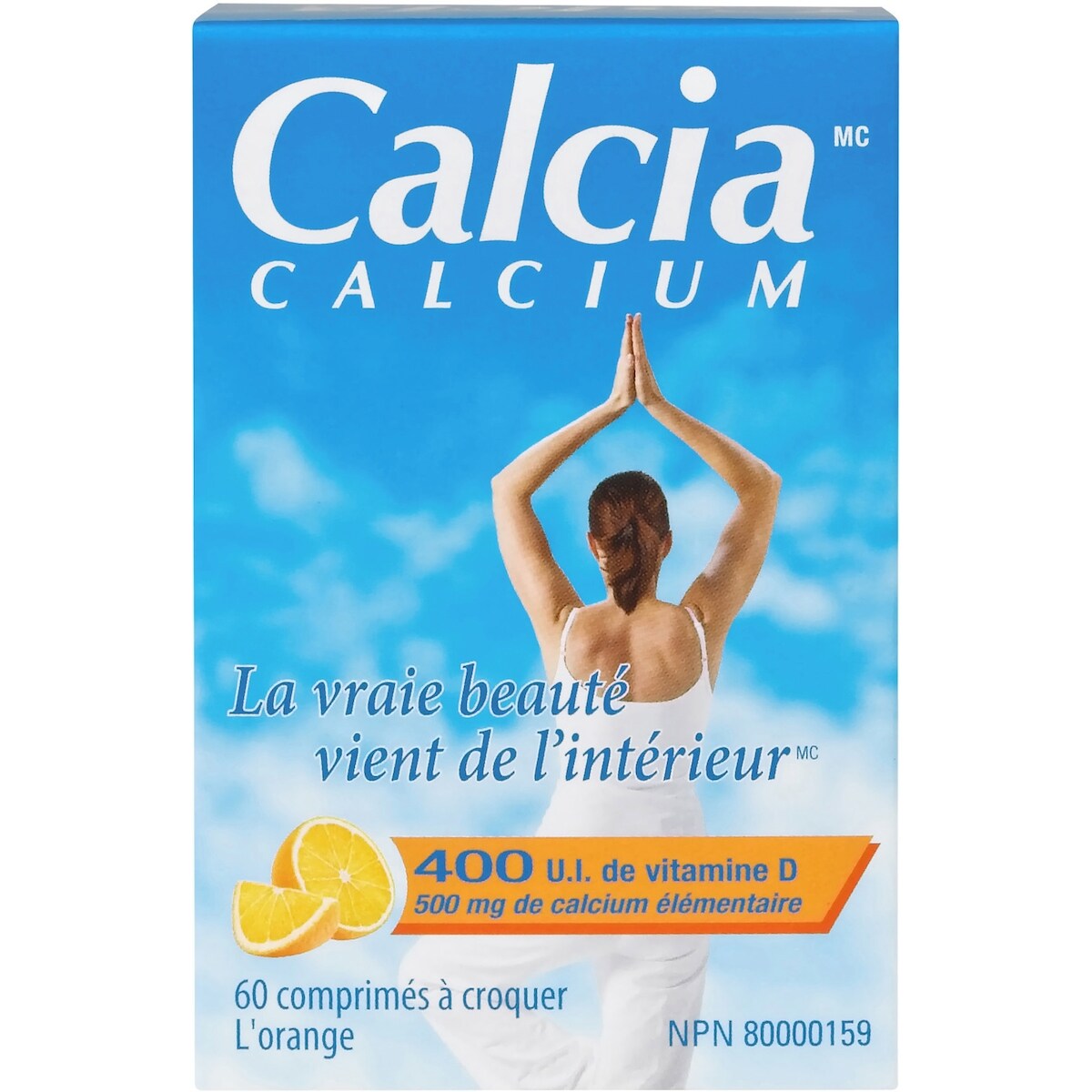 Calcium with Vitamin D 400IU orange