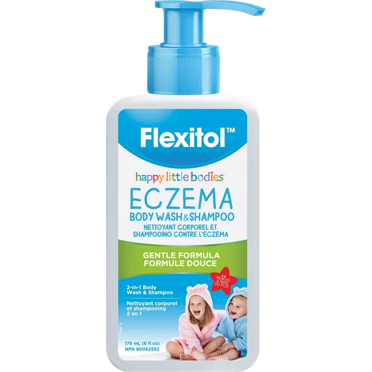 Happy Little Bodies™ Eczéma Gel douche et shampoing 2 en 1