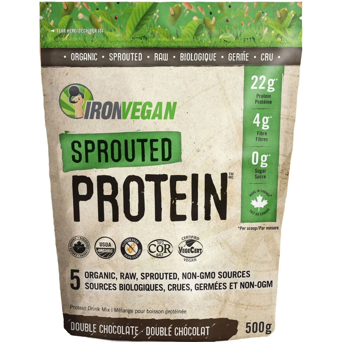 IRON VEGN SPROUTED PROT CHOCOL