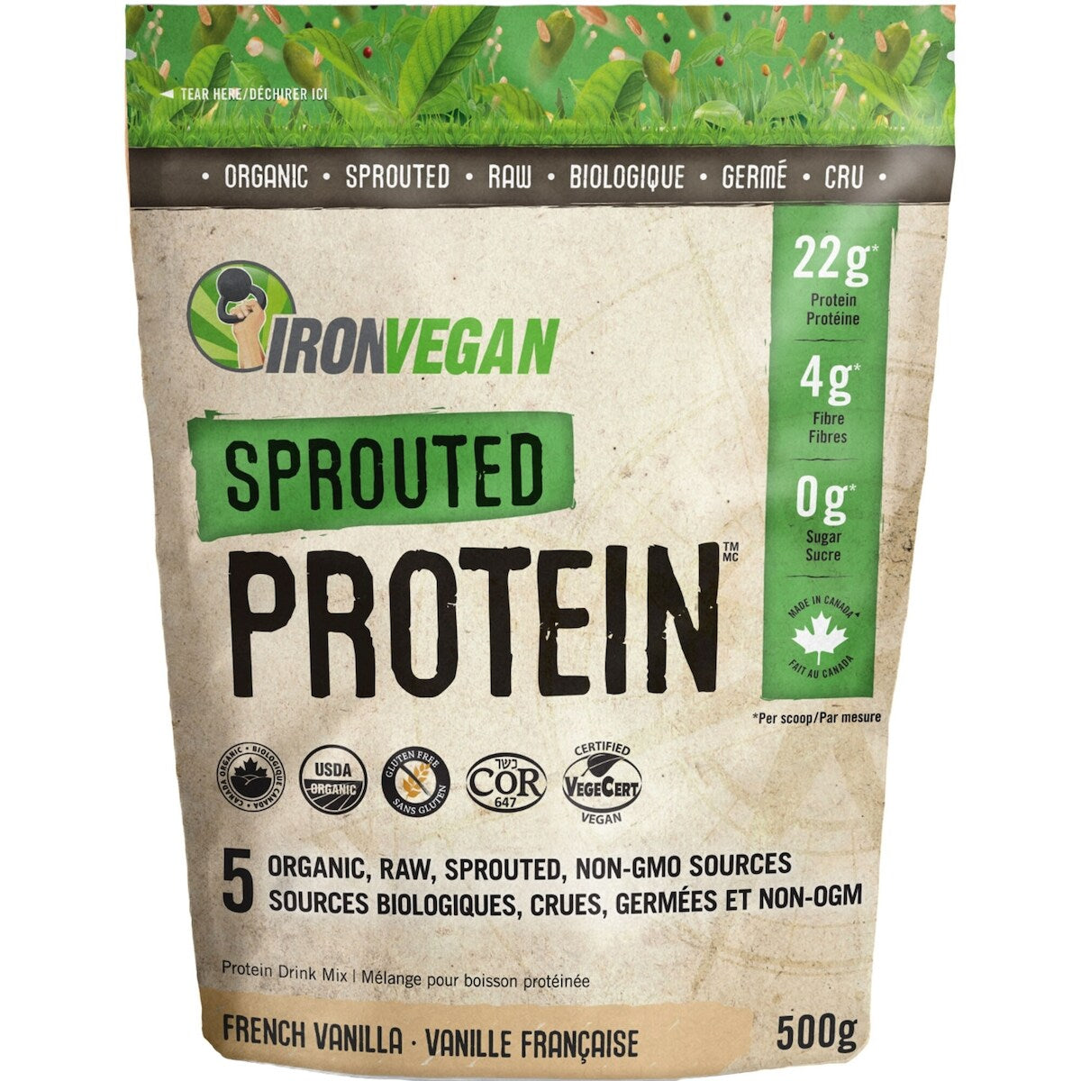 IRON VEGN SPROUTED PROT VANILA