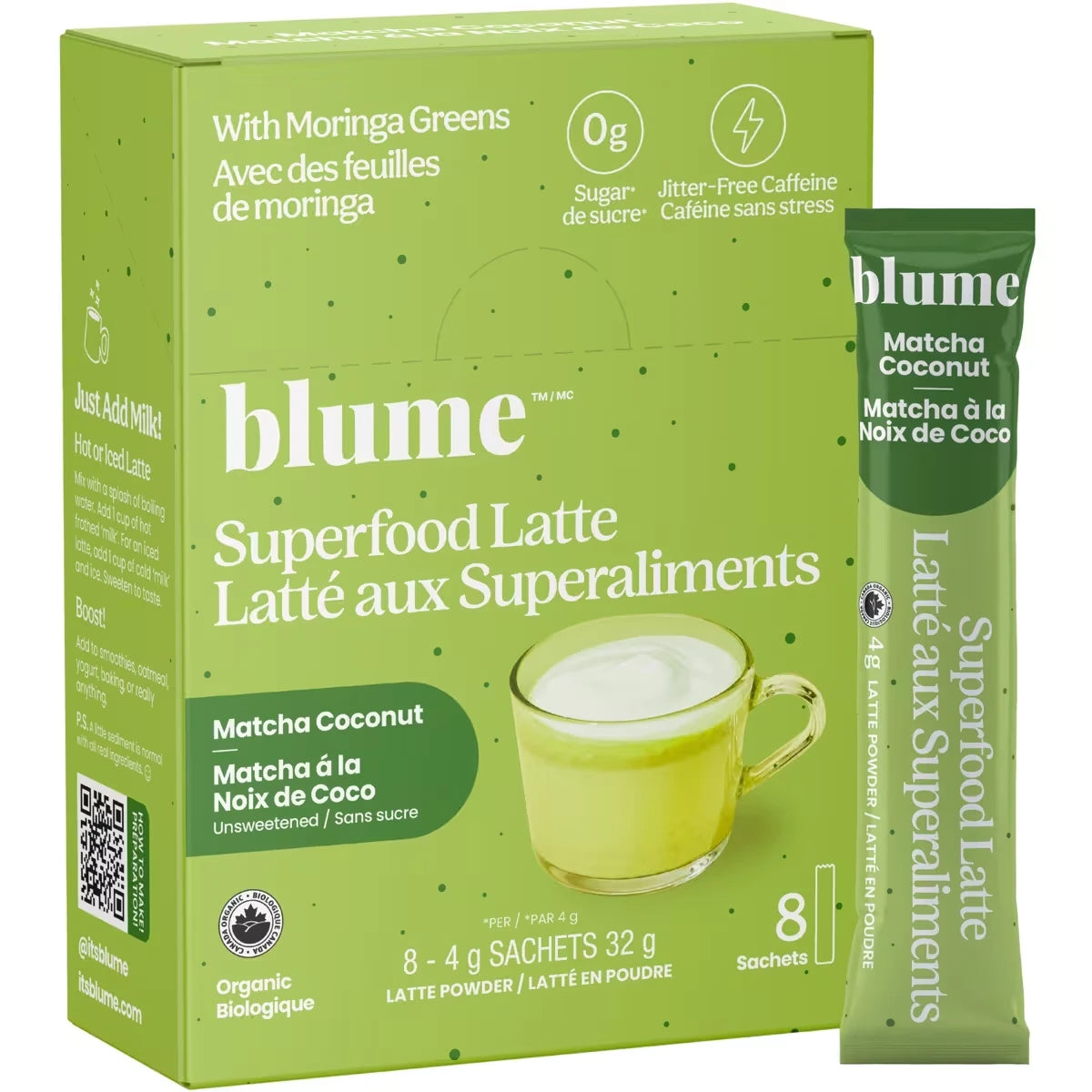 Latte avec superaliments