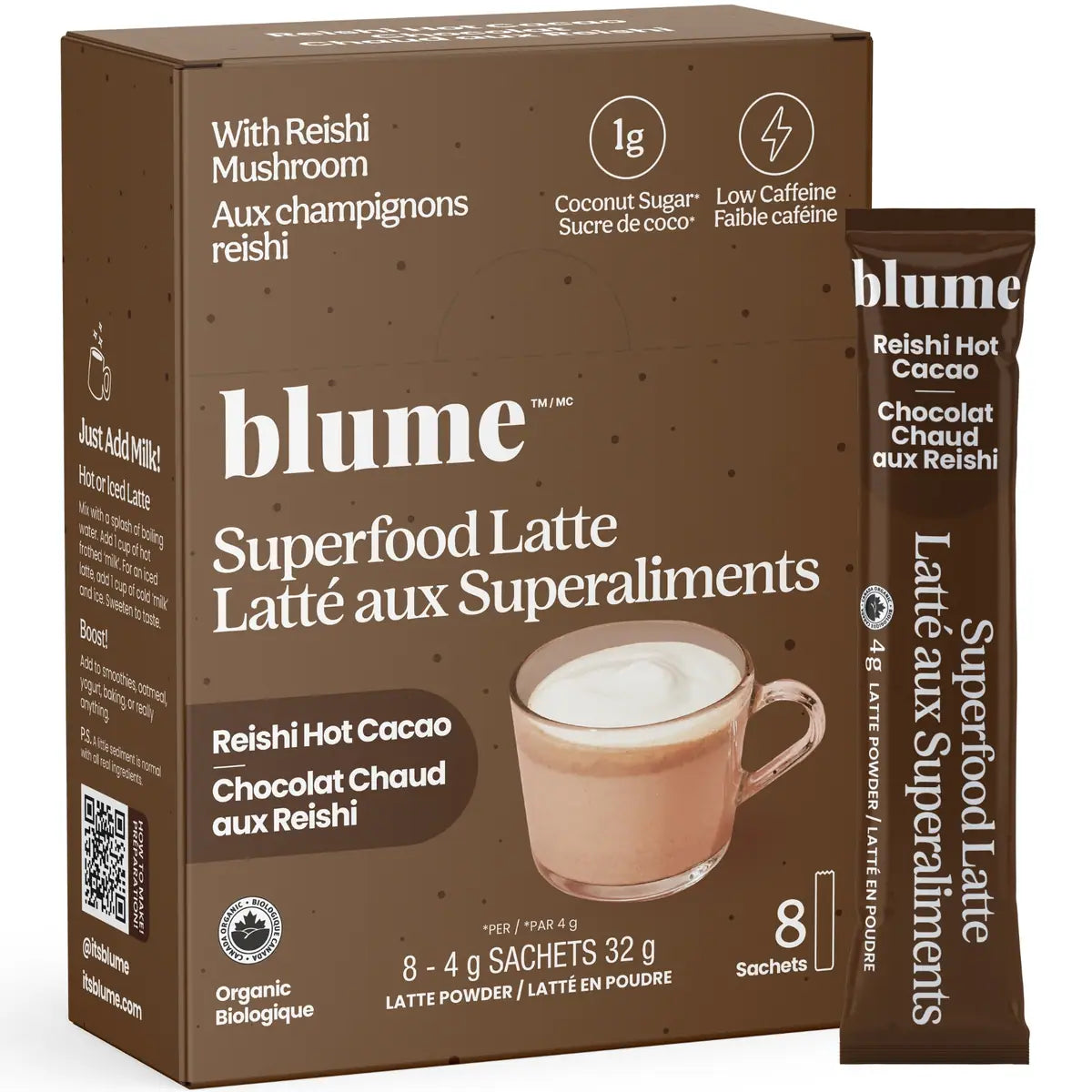 Latte avec superaliments