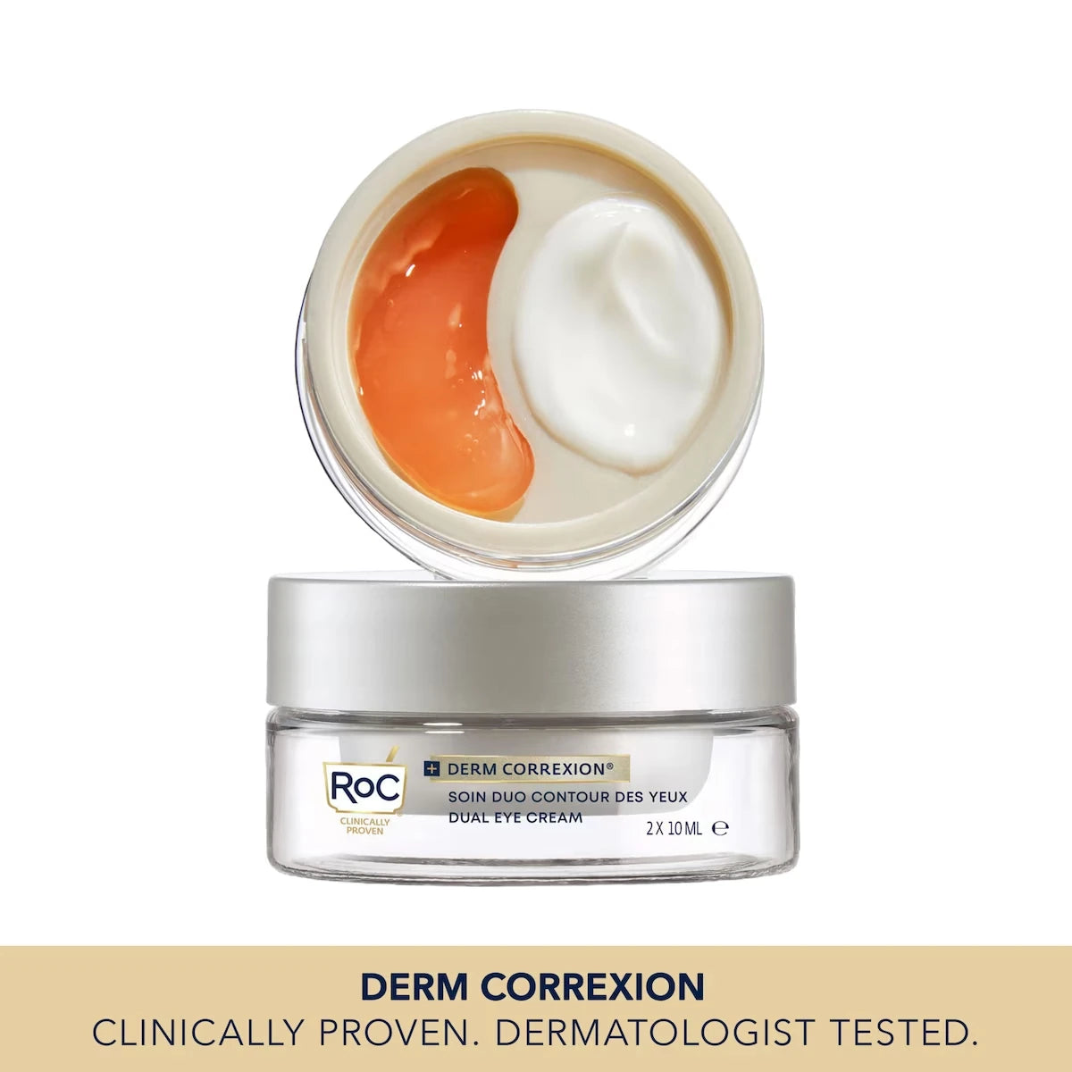 Derm Correxion Dual Eye Cream With Advanced Retinol + Peptides For Puffy Eyes And Dark Circles 10Ml