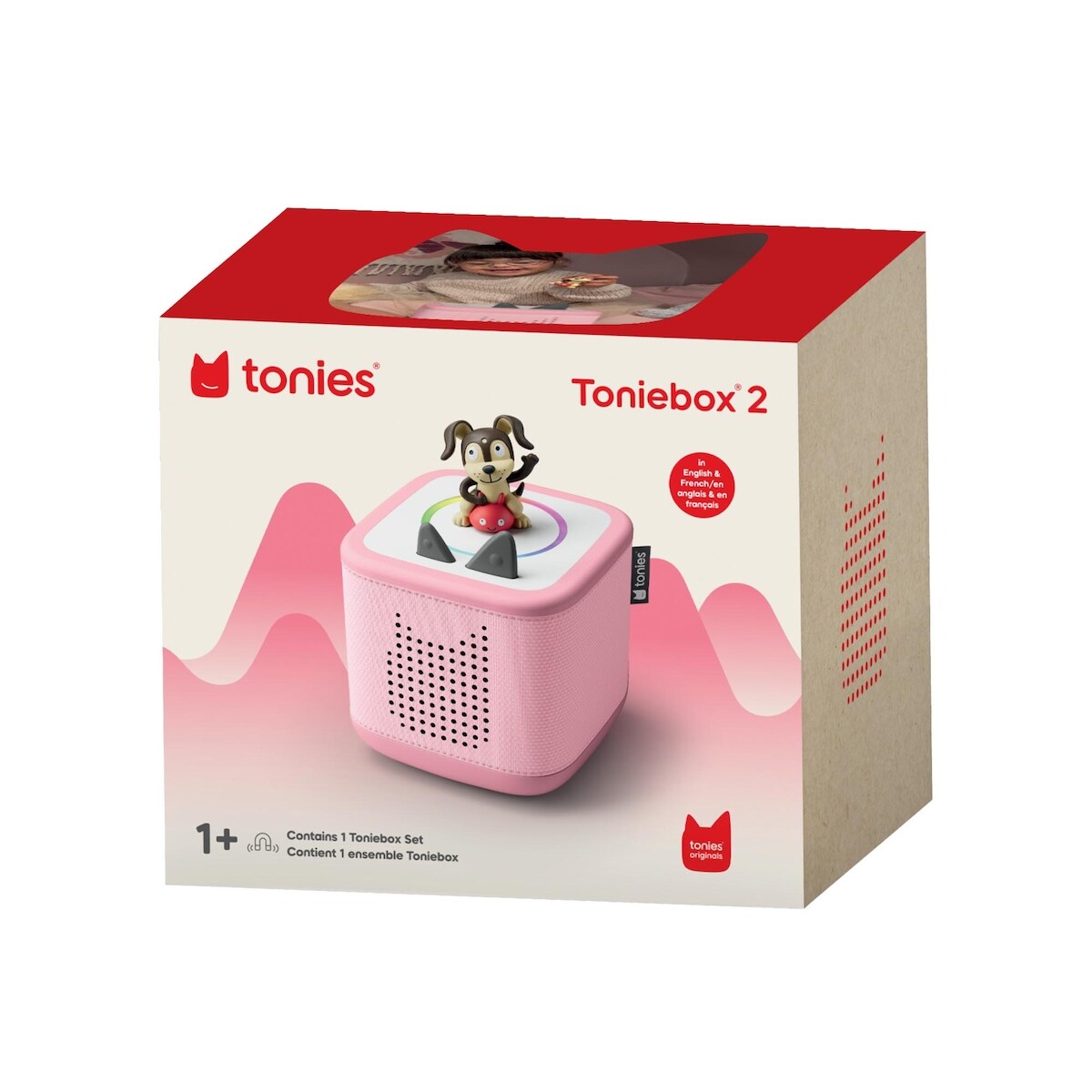 Toniebox Play + 1 IP Fig - Rose nuage - Playtime Puppy