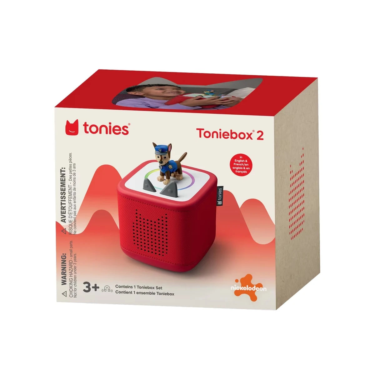 Toniebox Play + 1 IP Fig - Rouge coucher de soleil - Chase