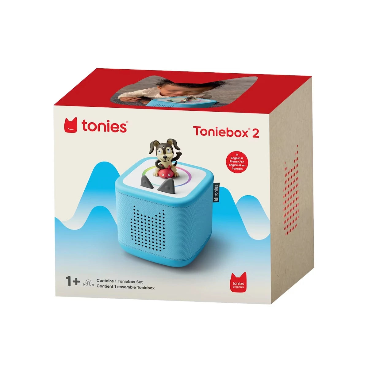 Toniebox Play + 1 IP Fig - Bleu ciel - Playtime Puppy