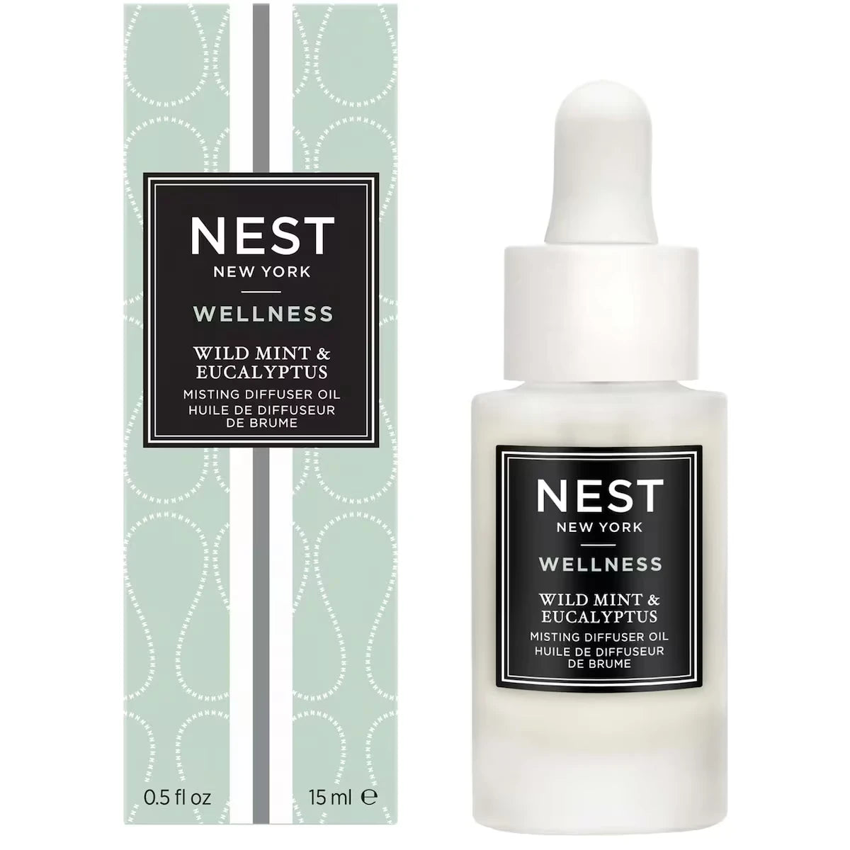Huile de diffuseur de brume Menthe sauvage et eucalyptus