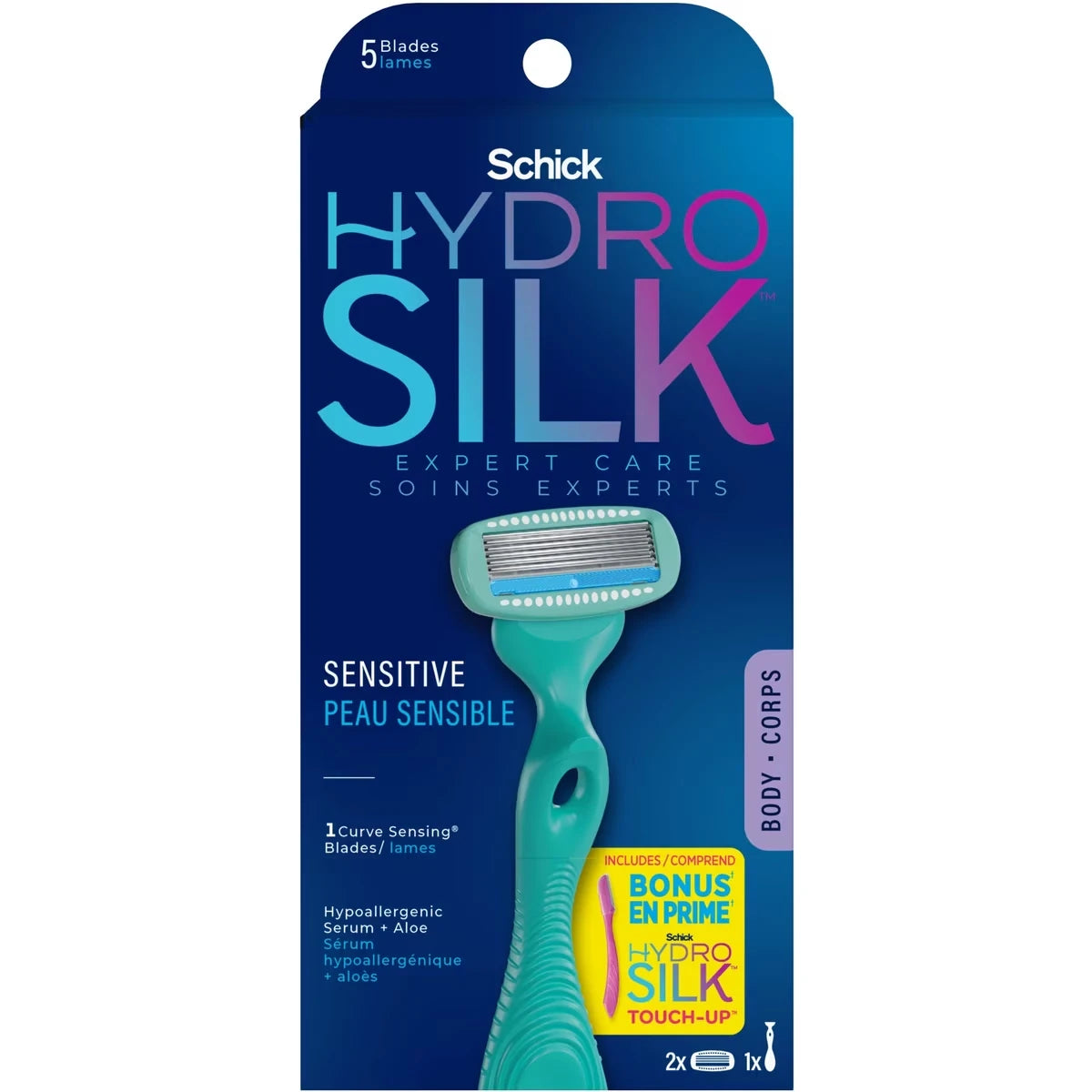 Hydro Silk Sensitive Razor with Silk Touch Up Razor