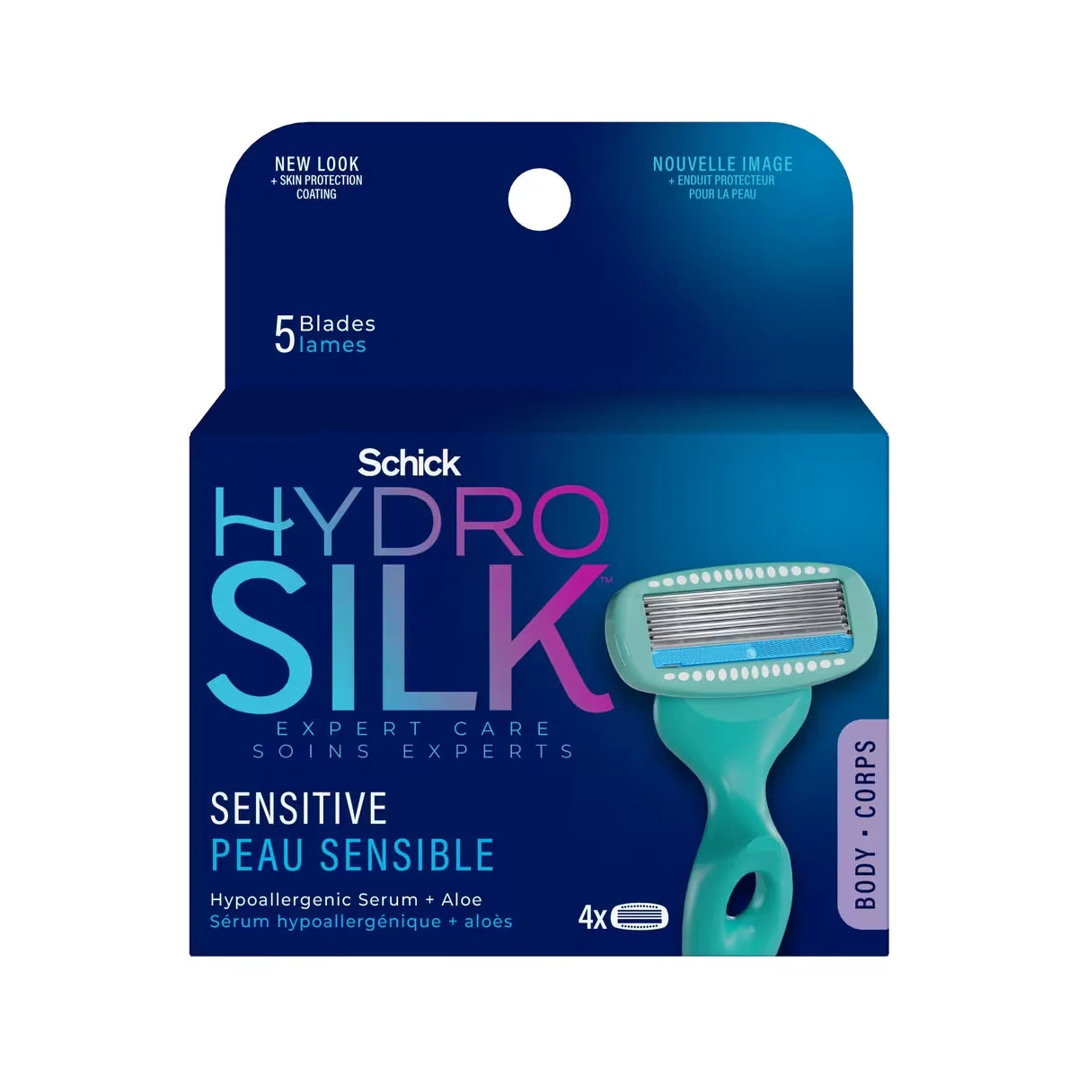 Cartouches de lames Schick Hydro Silk Sensitive Care pour femmes