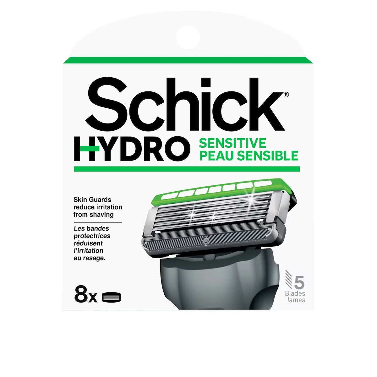 Cartouches de lames Hydro  Skin Comfort pour hommes avec gel apaisant pour peaux sensibles