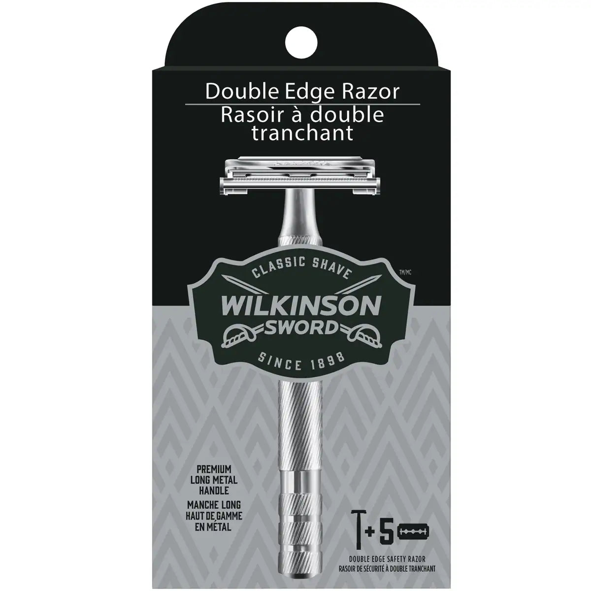 Rasoir de sécurité à double tranchant pour hommes de Sword