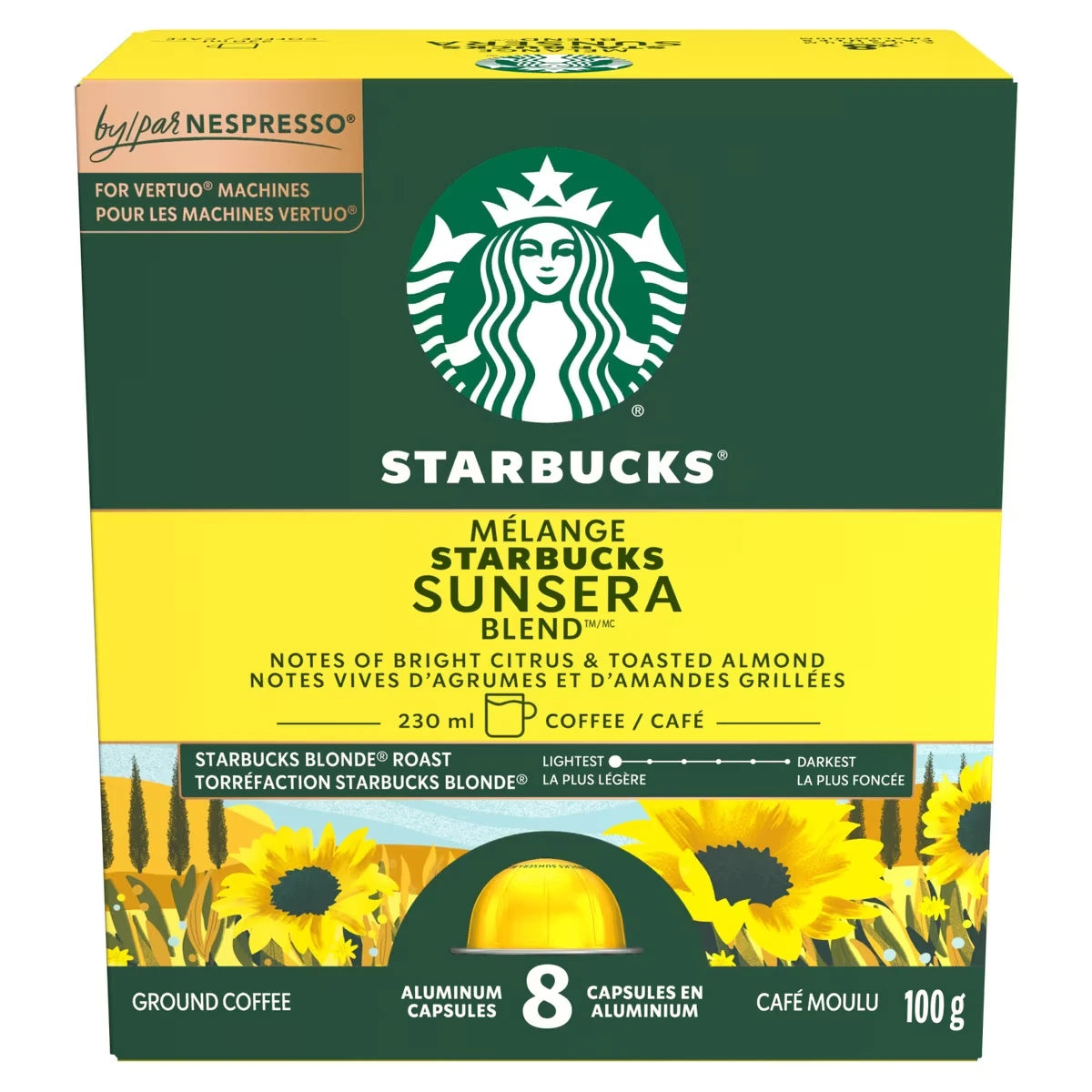 Café MÉL. SUNSERA BLEND pour NESPRESSO VERTUO