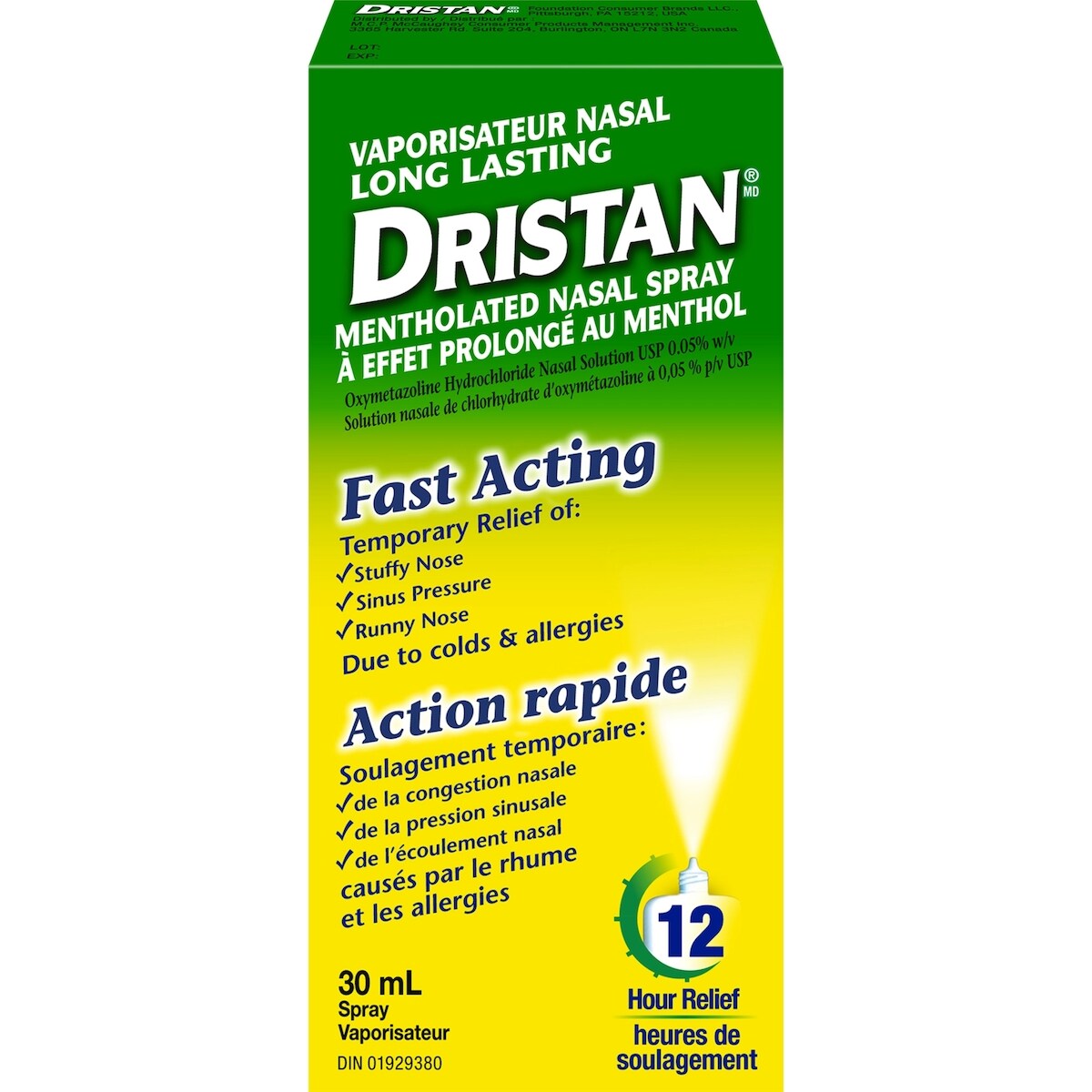 Vaporisateur Nasal à Effet Prolongé au Menthol 30 ml