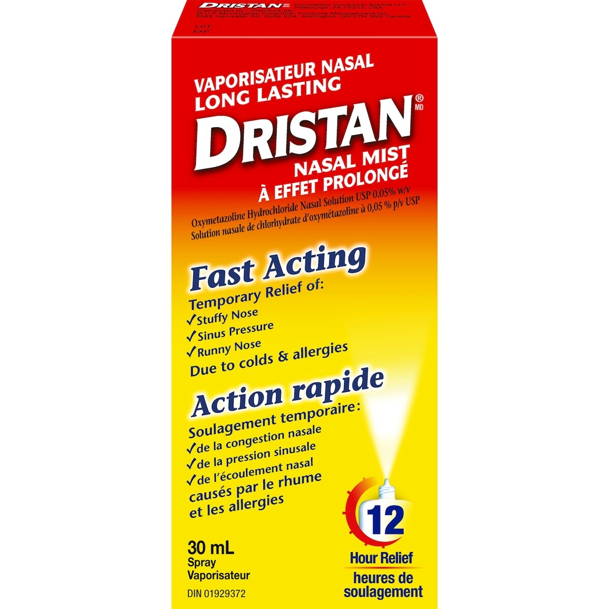 Vaporisateur Nasal à Effet Prolongé 30 ml