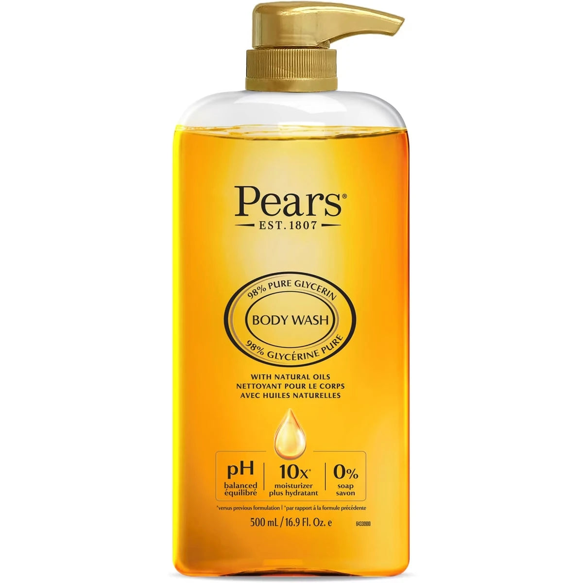 PEARS GEL DOUCHE HUILES NAT