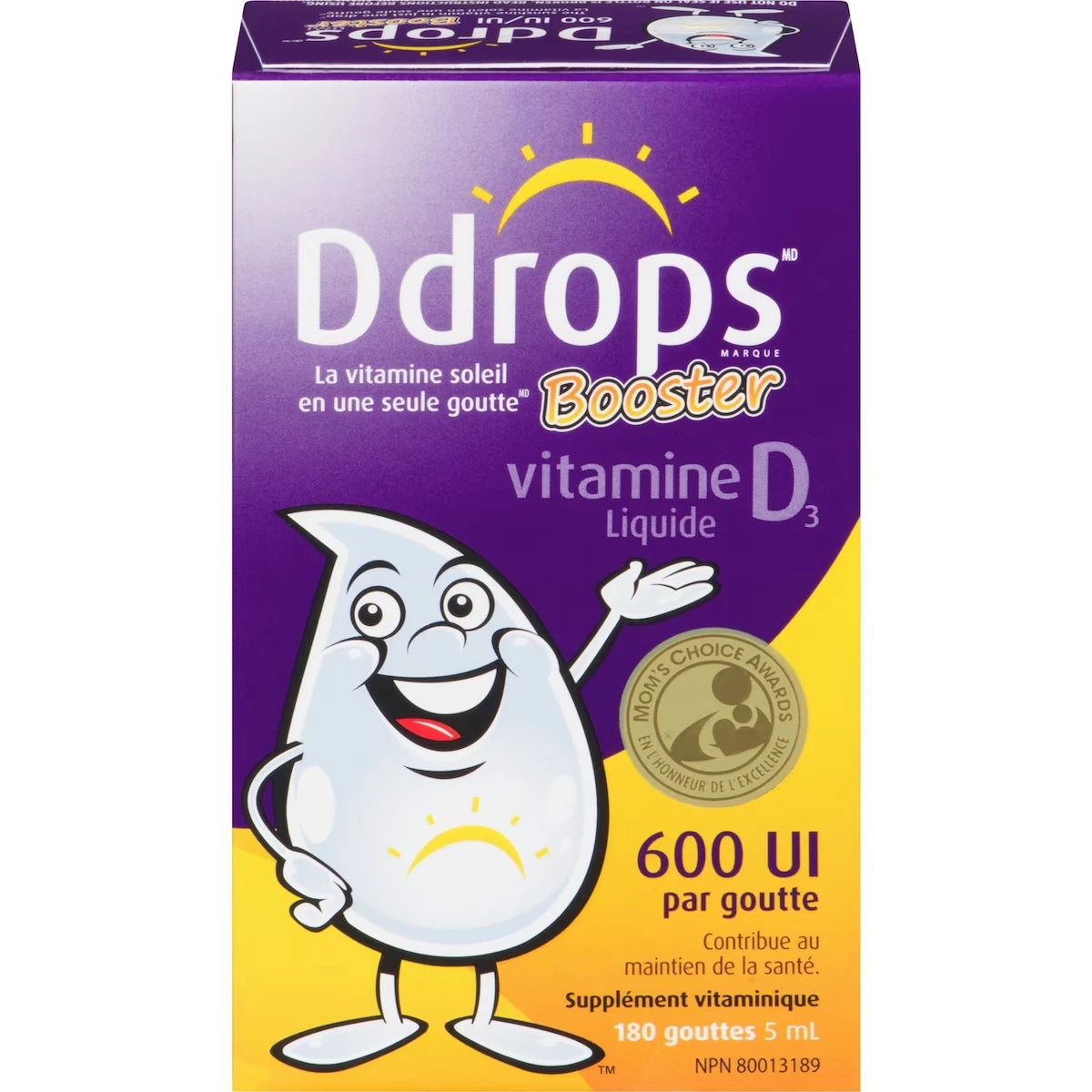 Booster 600 UI vitamine D3, 180 gouttes