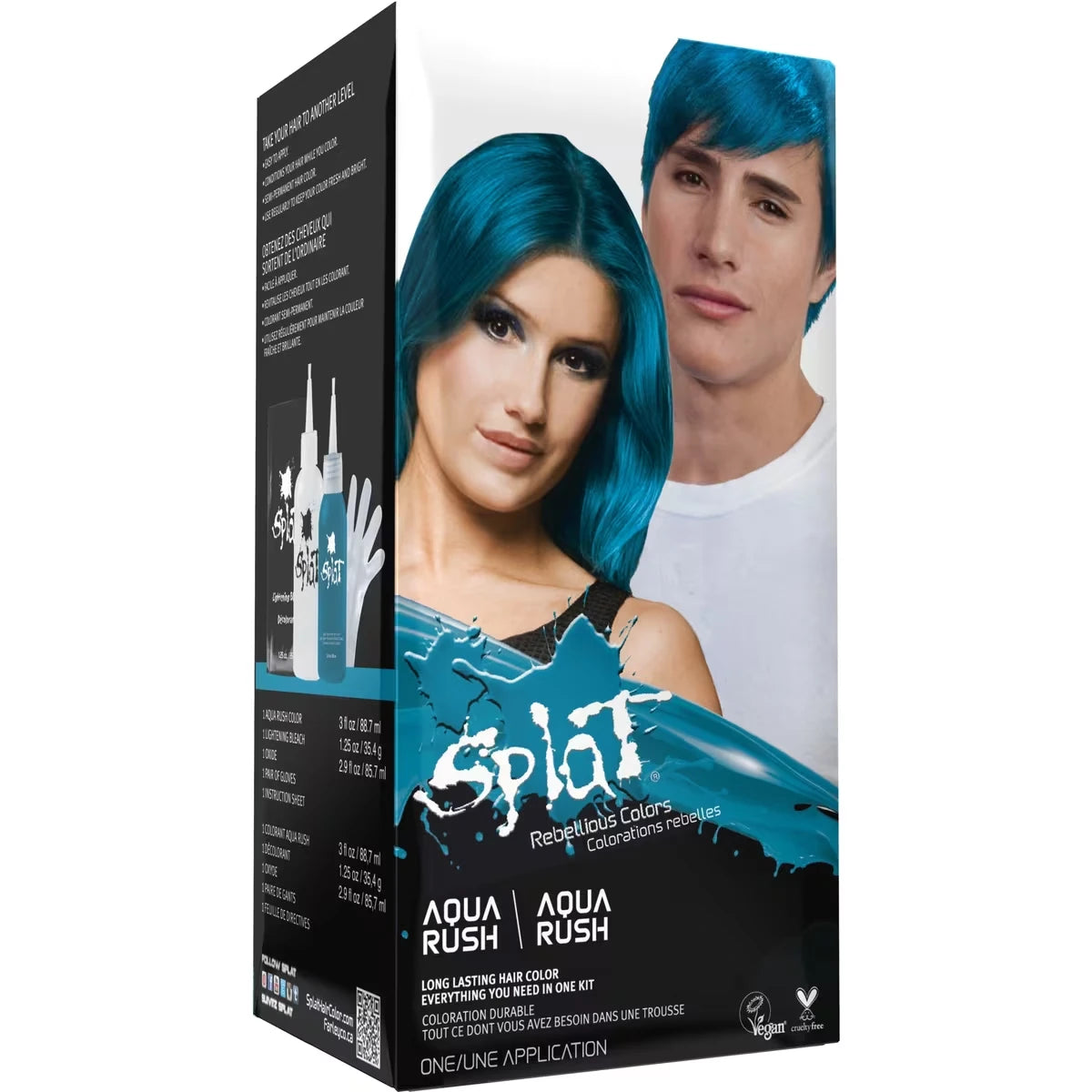 Trousse de décolorant et de colorant Splat – Aqua profonde