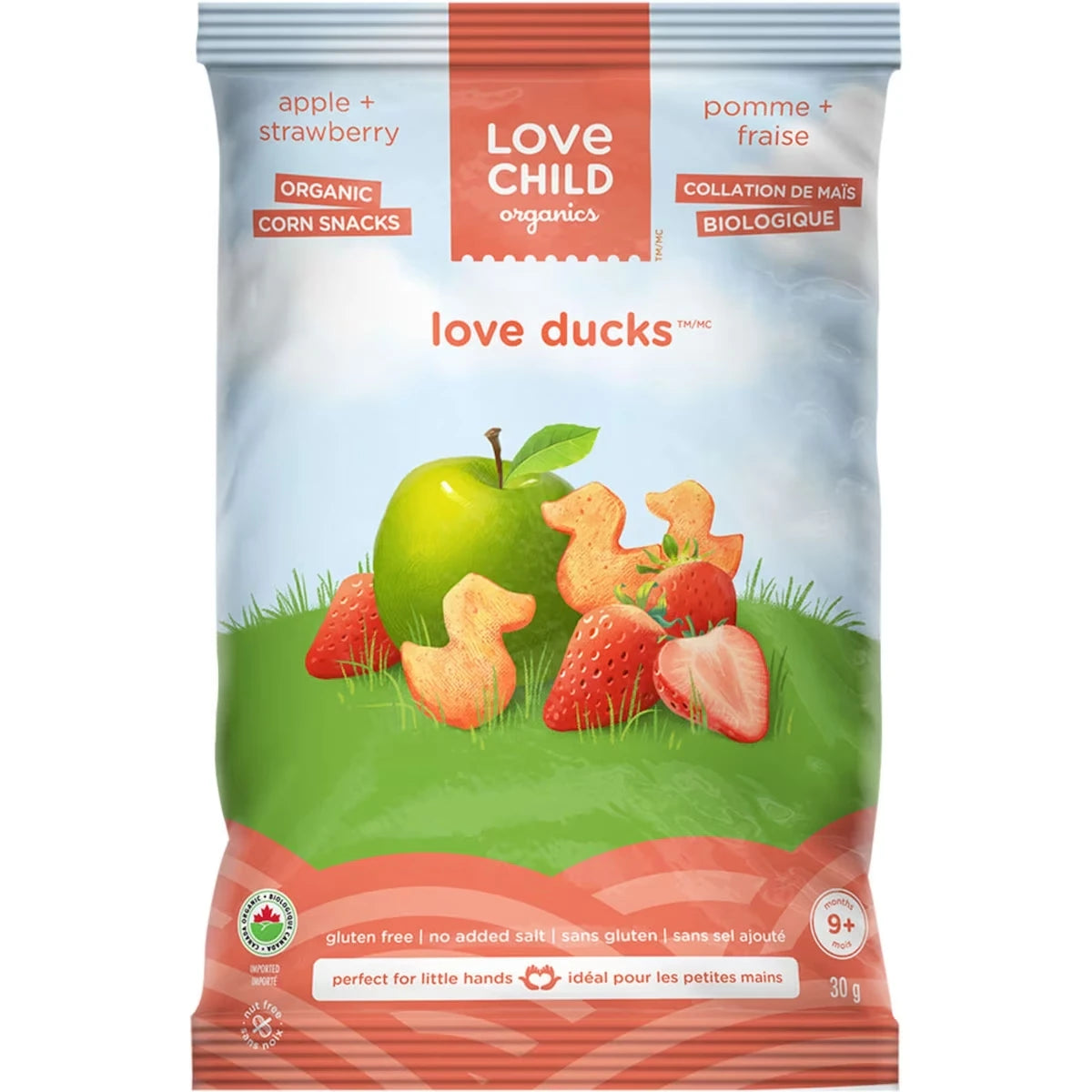 Collation pomme + fraise Love Ducks
