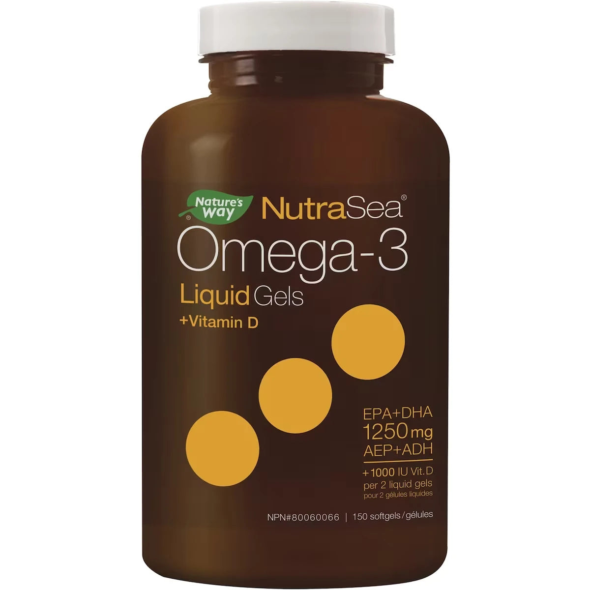 Gélules liquides Oméga-3 NutraSea+D, Menthe fraîche