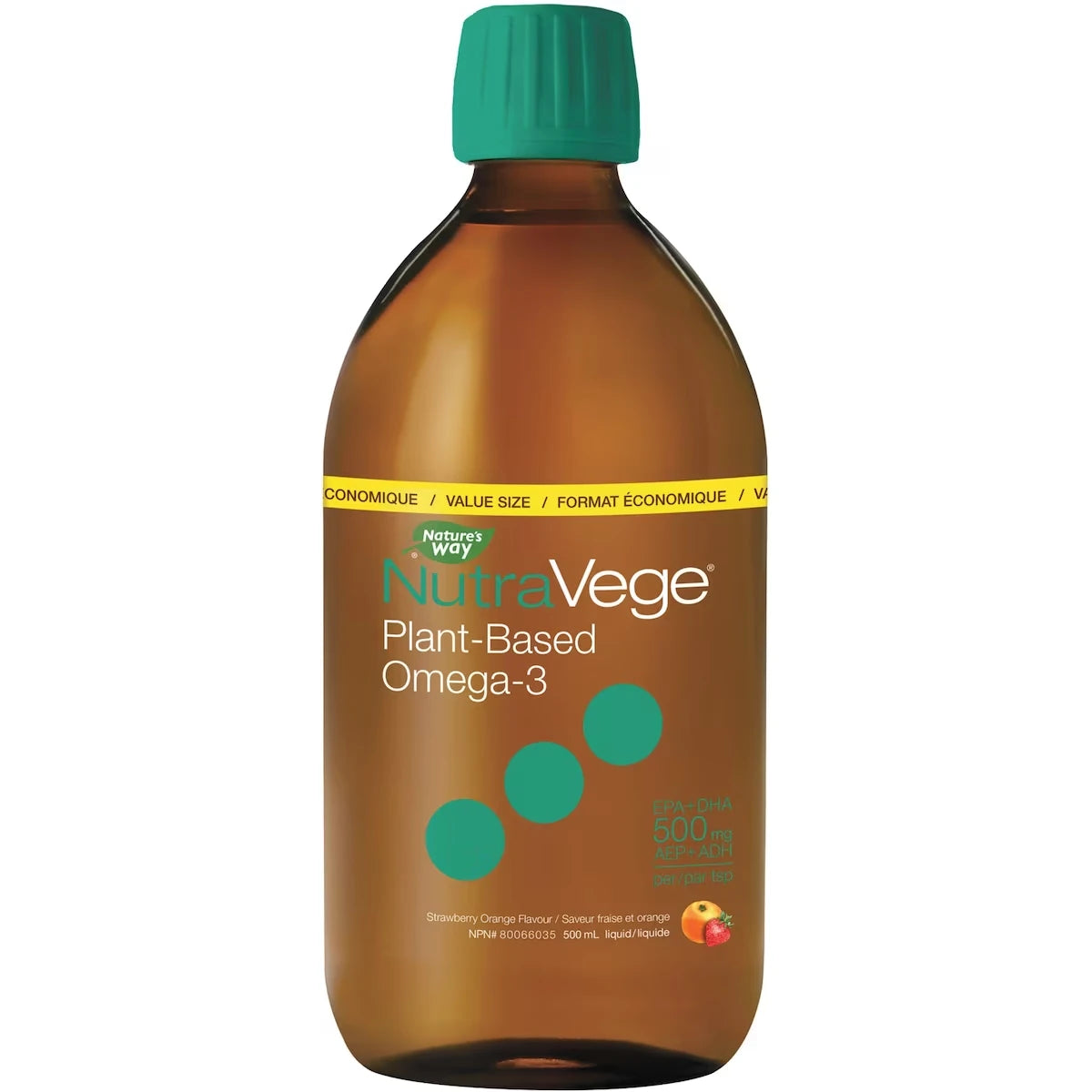 NutraVege™ Omega-3, à base de plantes, fraise orange