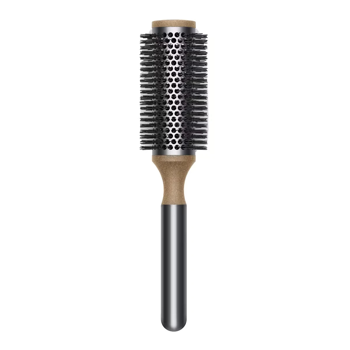 Brosse ronde (35 mm) noir/nickel