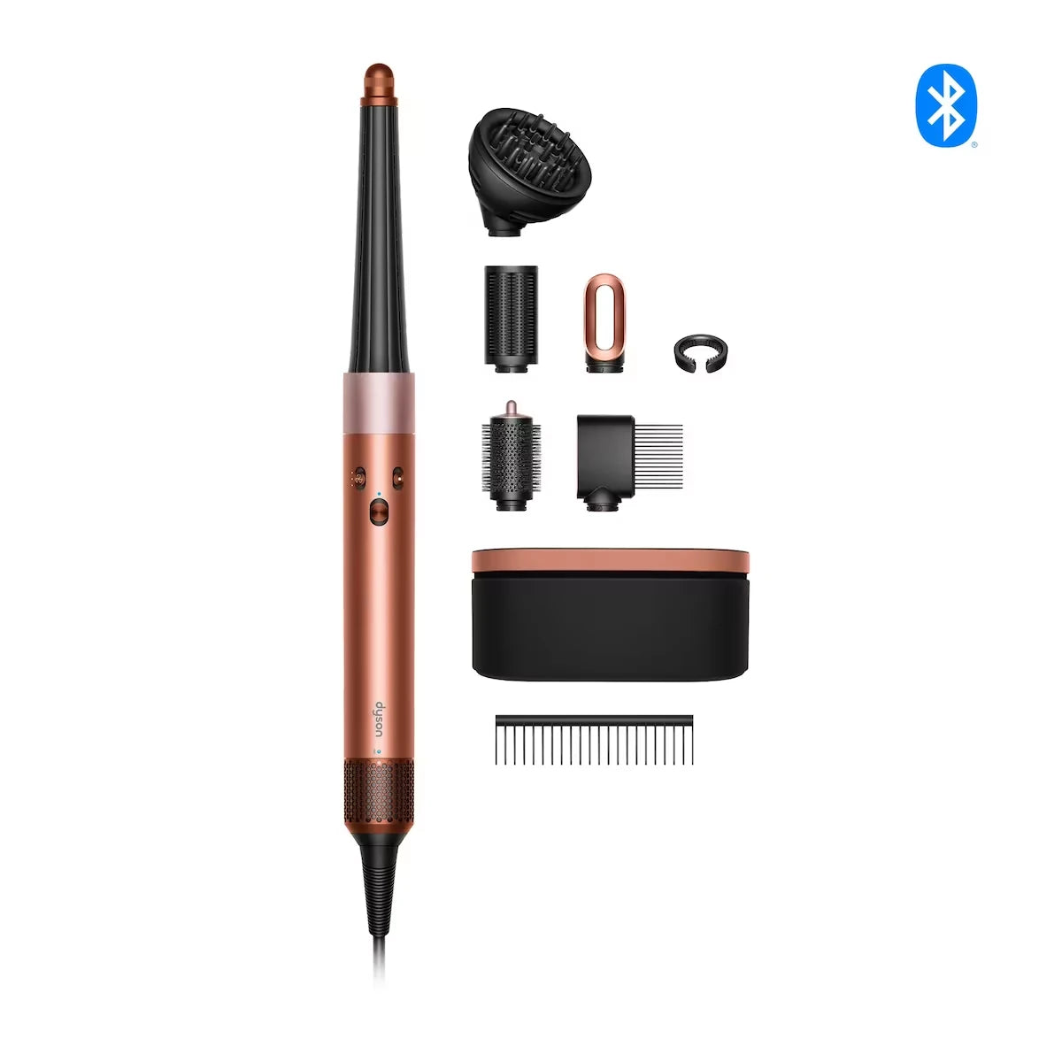 Sèche-cheveux coiffant multifonction Airwrap i.d.MC pour cheveux bouclés et frisés édition spéciale en ambre soyeux