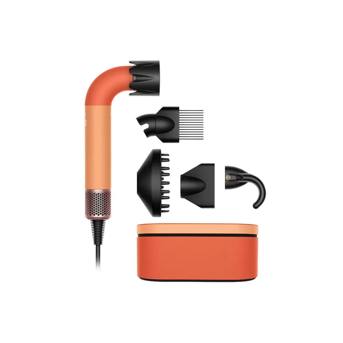 Sèche-cheveux Dyson Supersonic rMC en édition limitée, fini céramique abricot et topaze