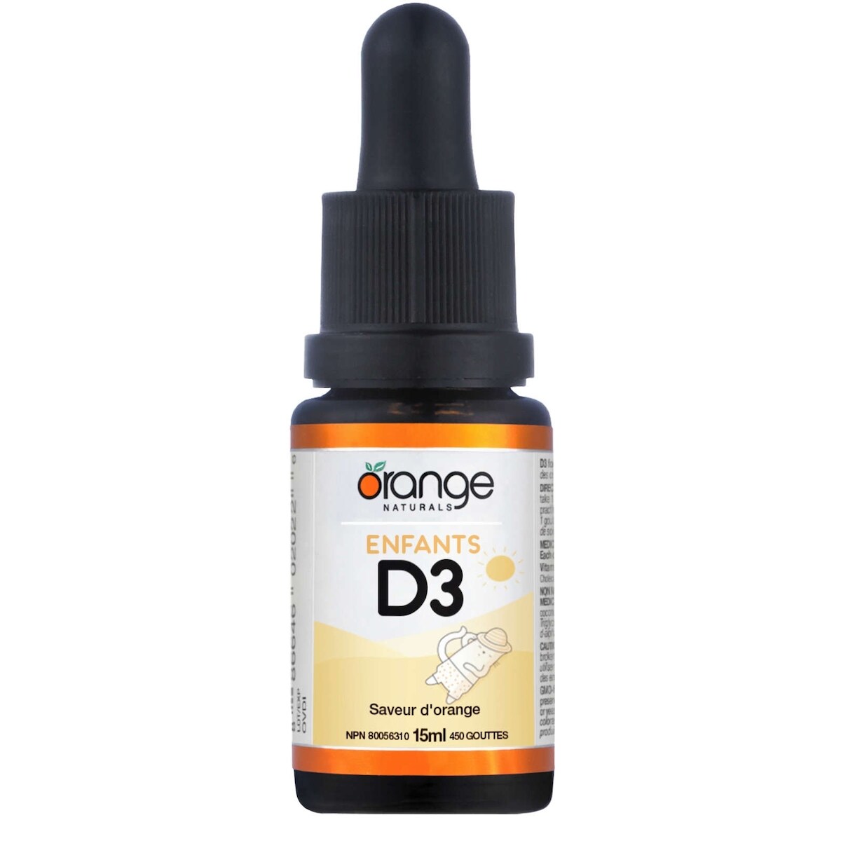 D3 en gouttes 400UI (orange) TCM