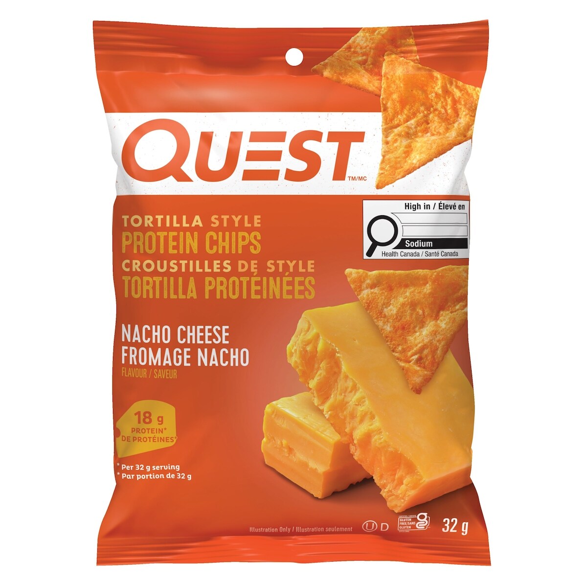Fromage Nacho Croustillles De Style Tortilla Proteinees