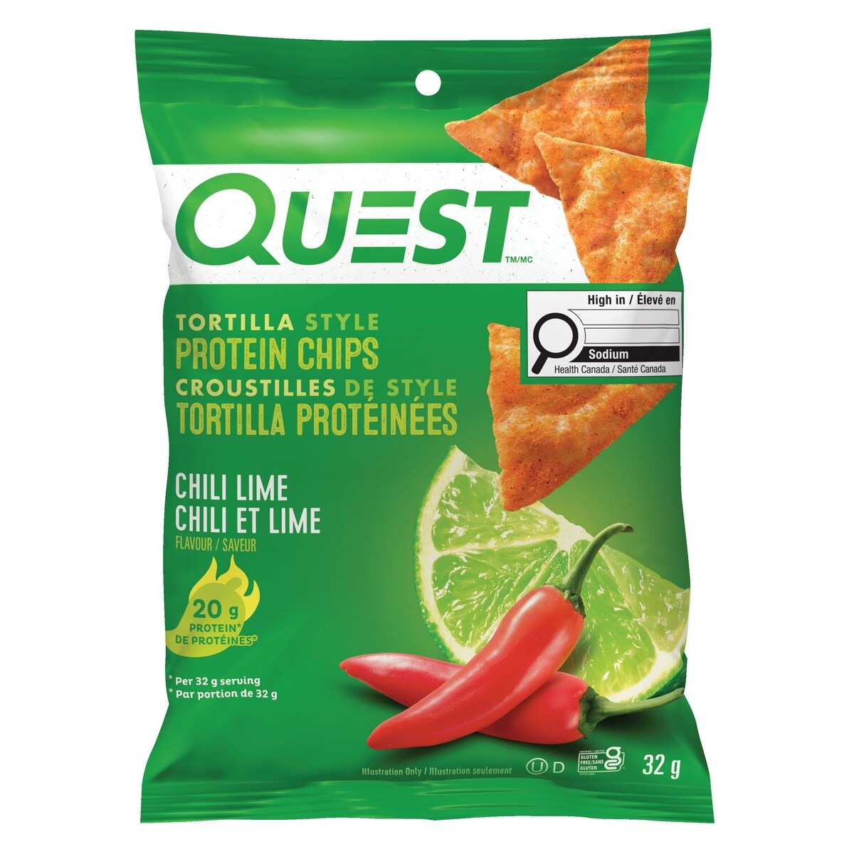 Chili Et Lime Croustillles De Style Tortilla Proteinees