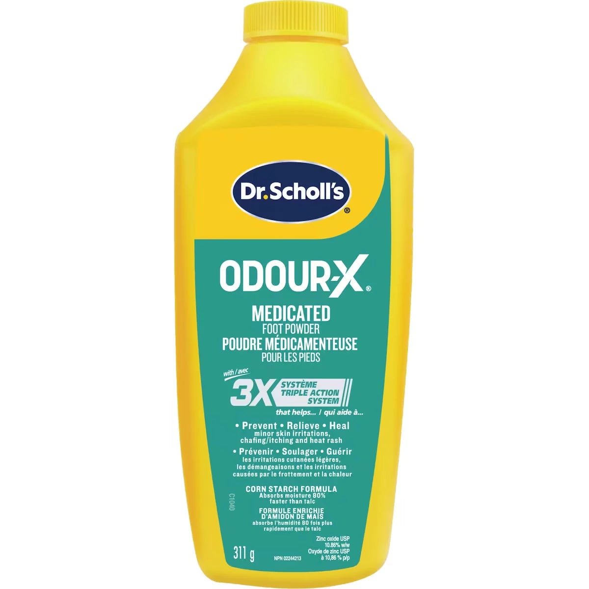 DS Poudre médicamenteuse pour les pieds Odour-X
