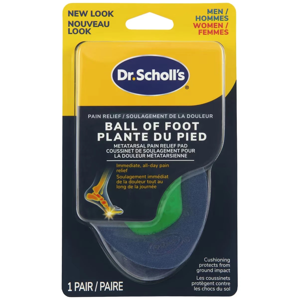 Coussinet de soulagement pour la douleur métatarsienne à la plante du pied du, conçu pour hommes et femmes