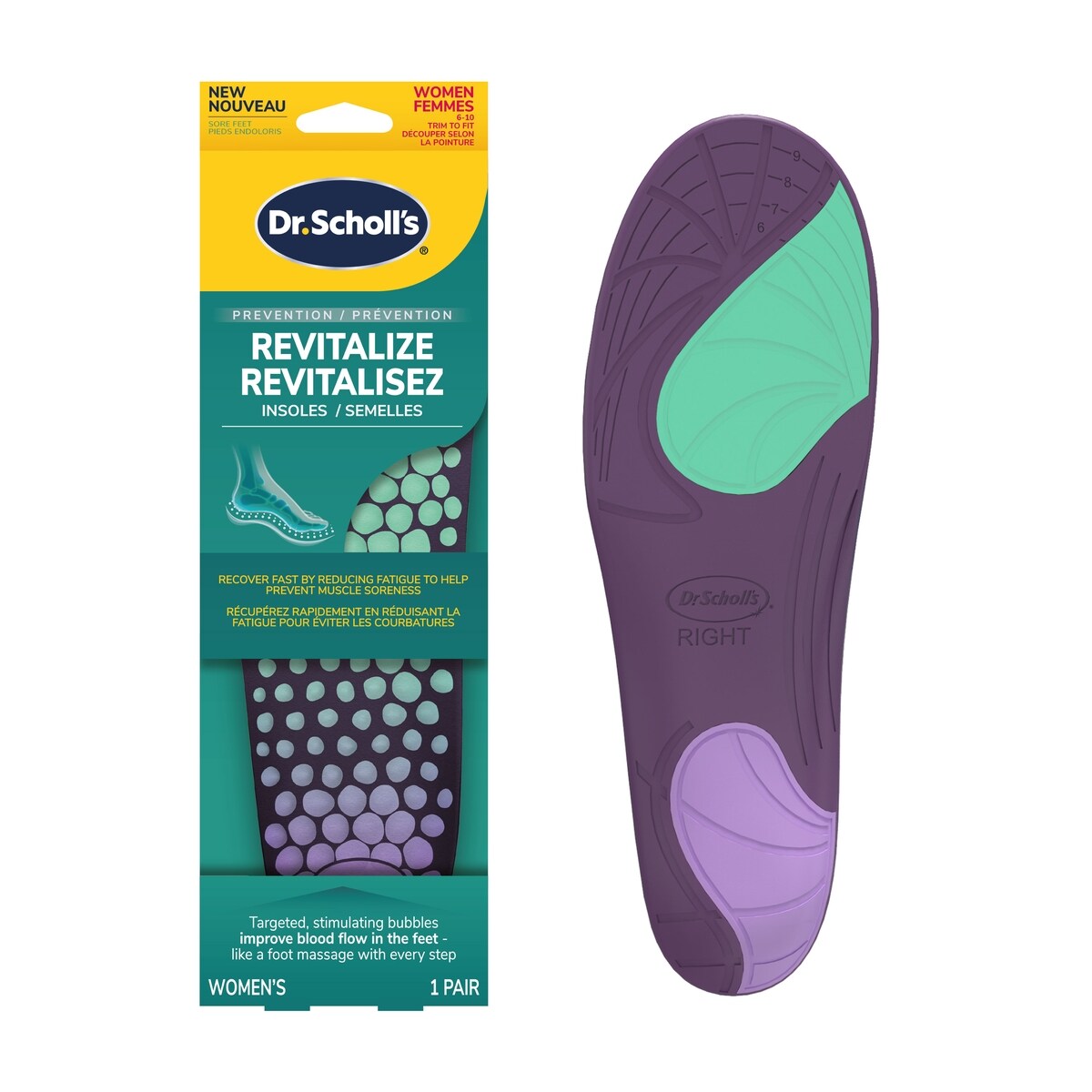 Semelles orthopédiques Dr Scholl’s® Guérison revitalisante, Femmes 6-10