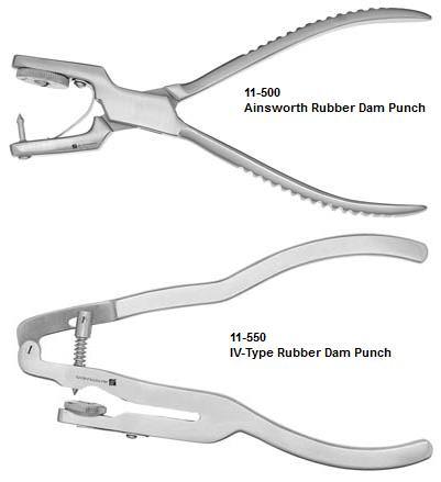 Rubber Dam Instruments. Punch