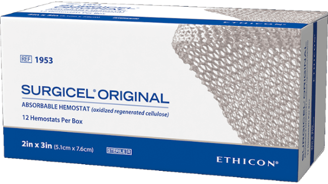 SURGICEL® Original Absorbable Hemostat - 7.5X5CM | 12/Box | 2 Boxes/Pack | Clearance